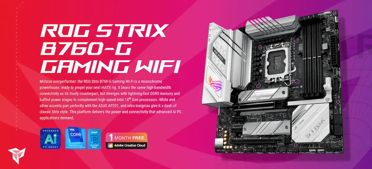 Mainboard Asus Rog Strix B760-G Gaming WiFi DDR5 Mainboard Asus Rog Strix B760-G Gaming WiFi DDR5