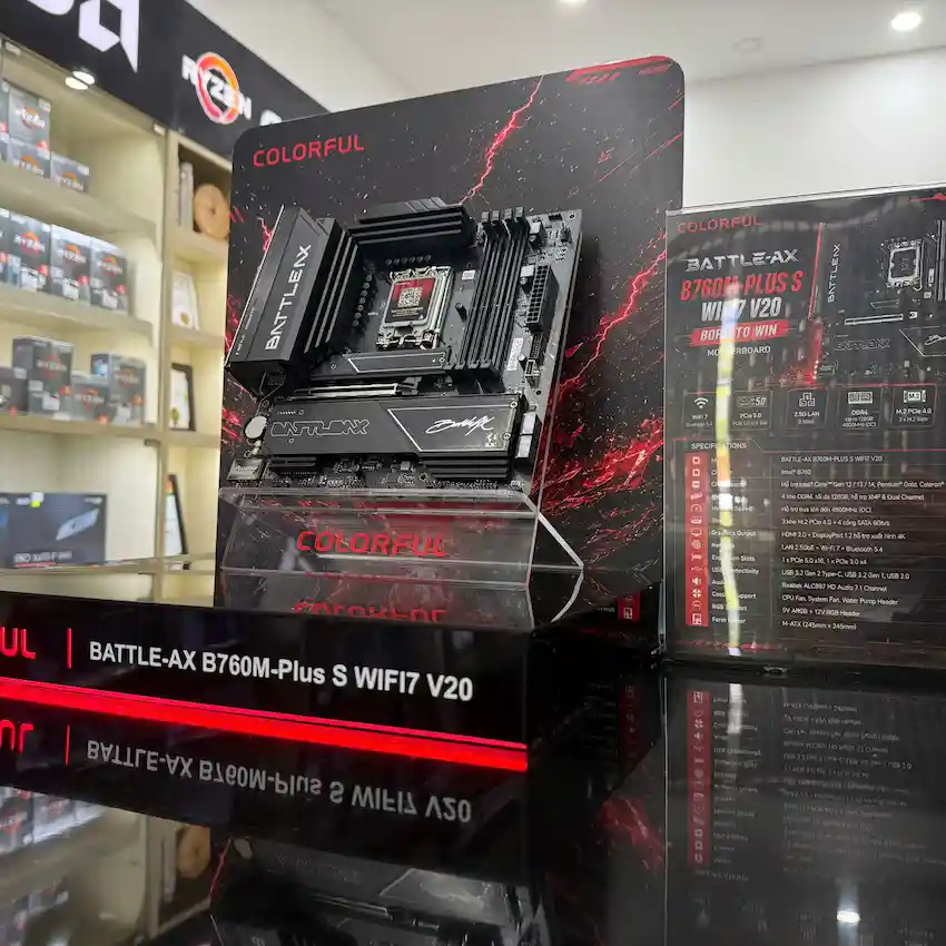 Mainboard Colorful BATTLE-AX B760M-PLUS S WIFI7 V20 (DDR4, LGA1700, Wi-Fi 7, M-ATX)