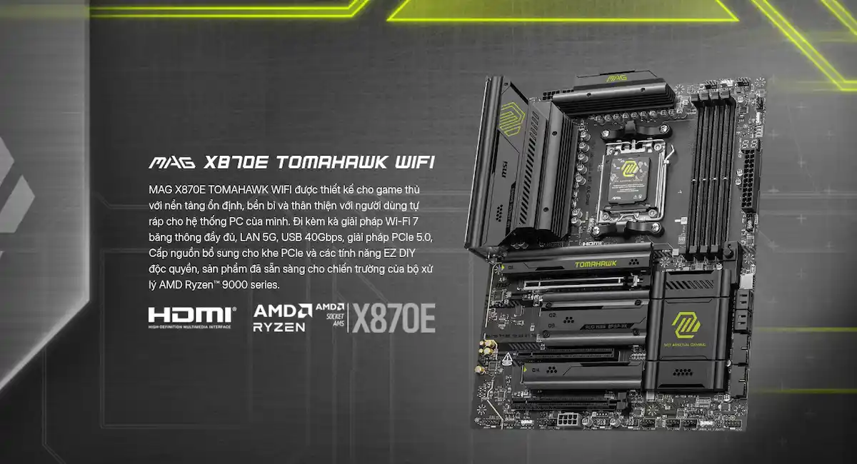 Mainboard MSI MAG X870E TOMAHAWK WIFI DDR5 Mainboard MSI MAG X870E TOMAHAWK WIFI DDR5