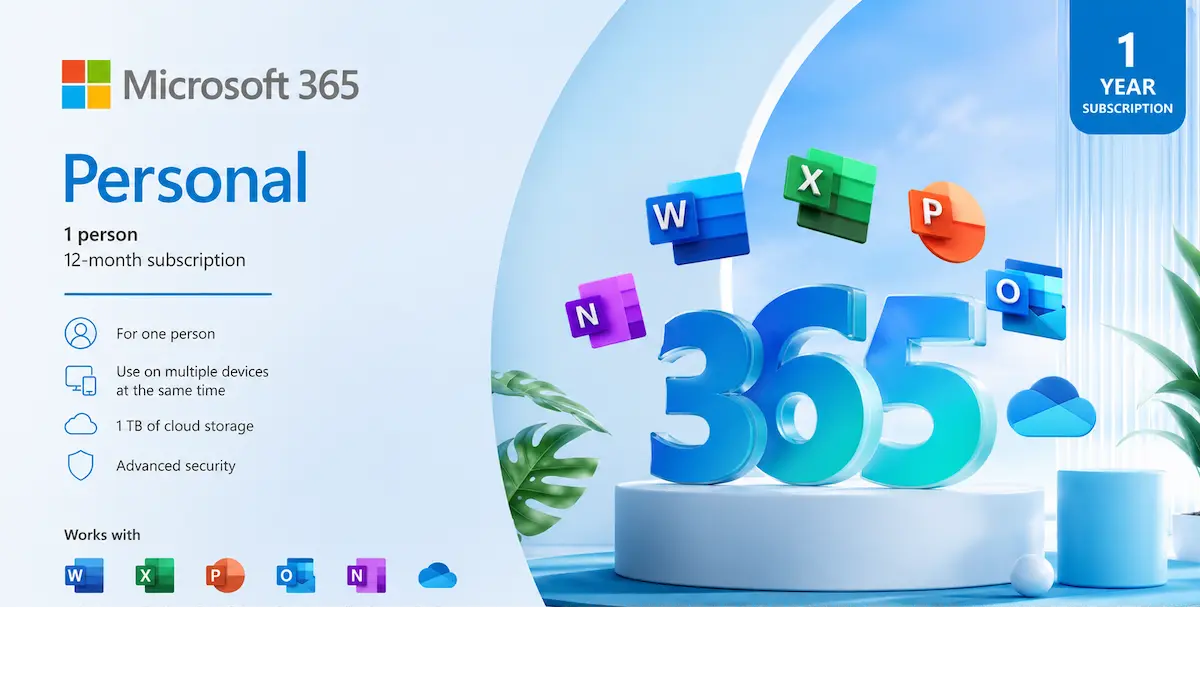 Phần mềm Microsoft 365 Personal APAC EM ESD Phần mềm Microsoft 365 Personal APAC EM ESD