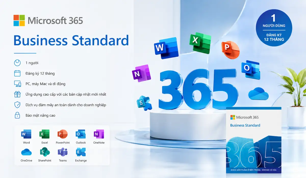 Phần mềm Office Microsoft 365 Business Phần mềm Office Microsoft 365 Business
