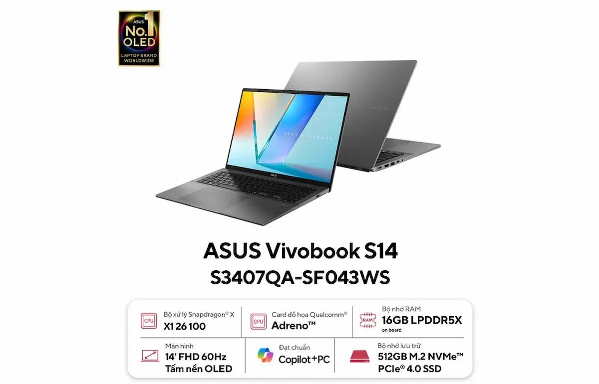 Laptop ASUS Vivobook S14 S3407QA-SF043W Laptop ASUS Vivobook S14 S3407QA-SF043W