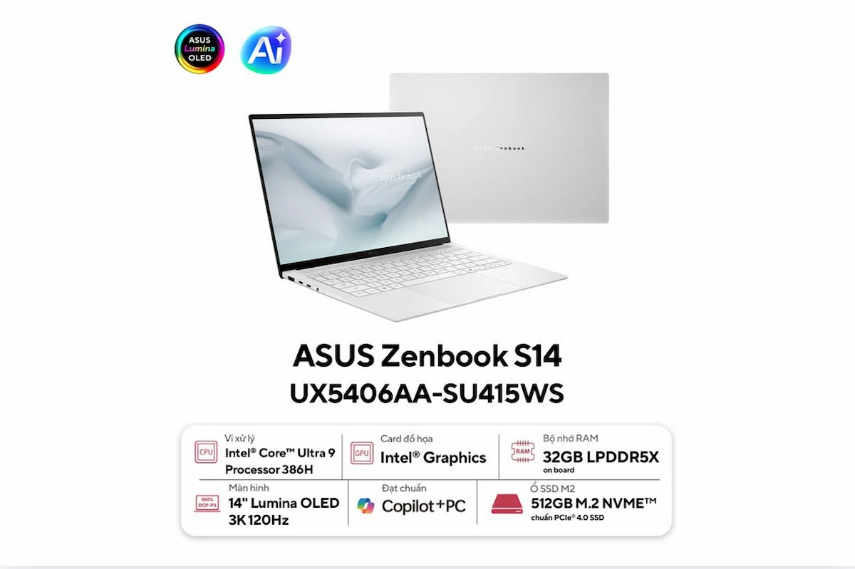 Laptop ASUS Zenbook S14 UX5406AA-SU415WS Laptop ASUS Zenbook S14 UX5406AA-SU415WS