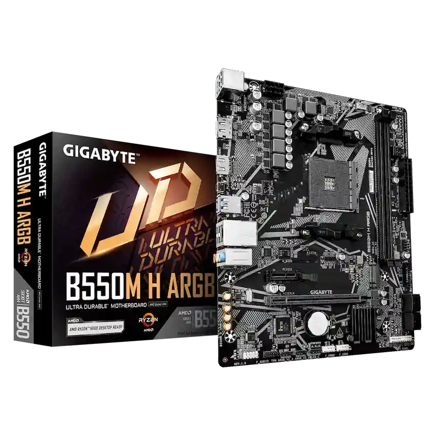 Mainboard Gigabyte B550M H ARGB DDR4 (m-ATX, AM4)