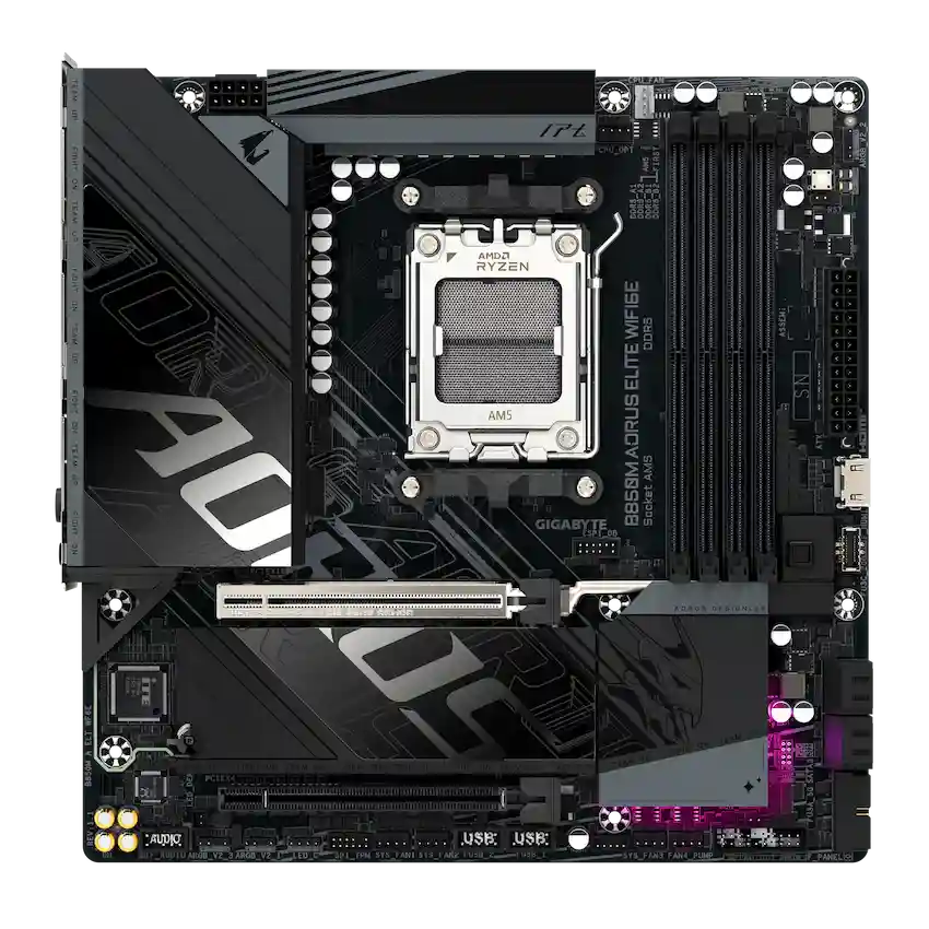 Mainboard Gigabyte B850M AORUS ELITE WIFI6E DDR5 (m-ATX, X3D Turbo, WiFi6E, Bluetooth 5.3)