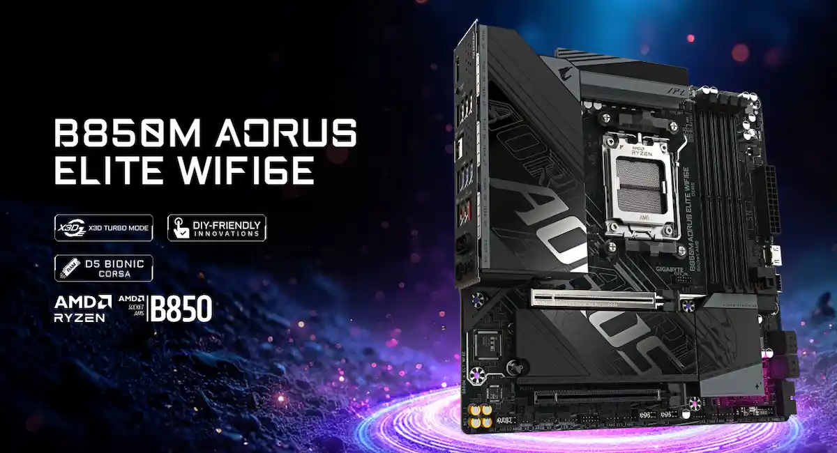 Mainboard Gigabyte B850M AORUS ELITE WIFI6E Mainboard Gigabyte B850M AORUS ELITE WIFI6E