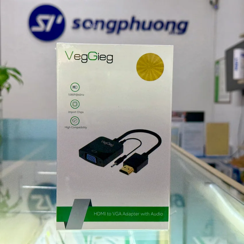 Bộ chuyển đổi HDMI sang VGA VegGieg VZ902 có audio