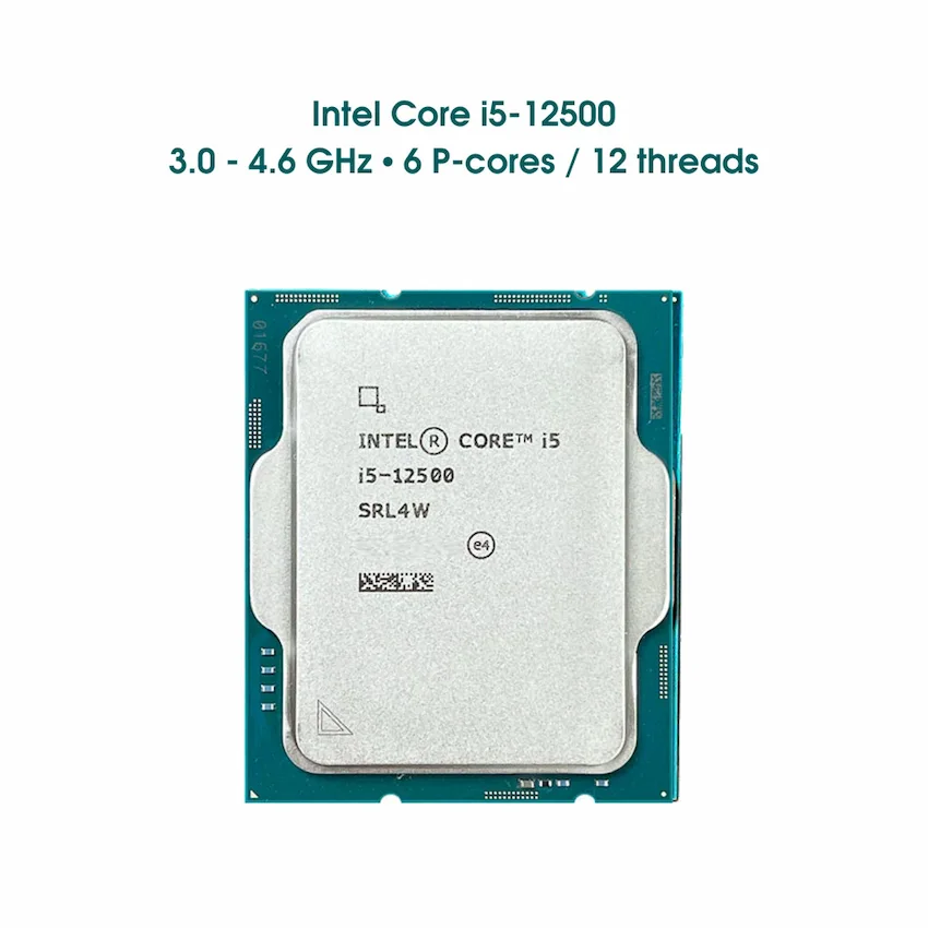CPU Intel Core i5 12500 No Box (3.0GHz Turbo 4.6GHz, 6 nhân 12 luồng, 18MB Cache, 65W) – SK LGA 1700