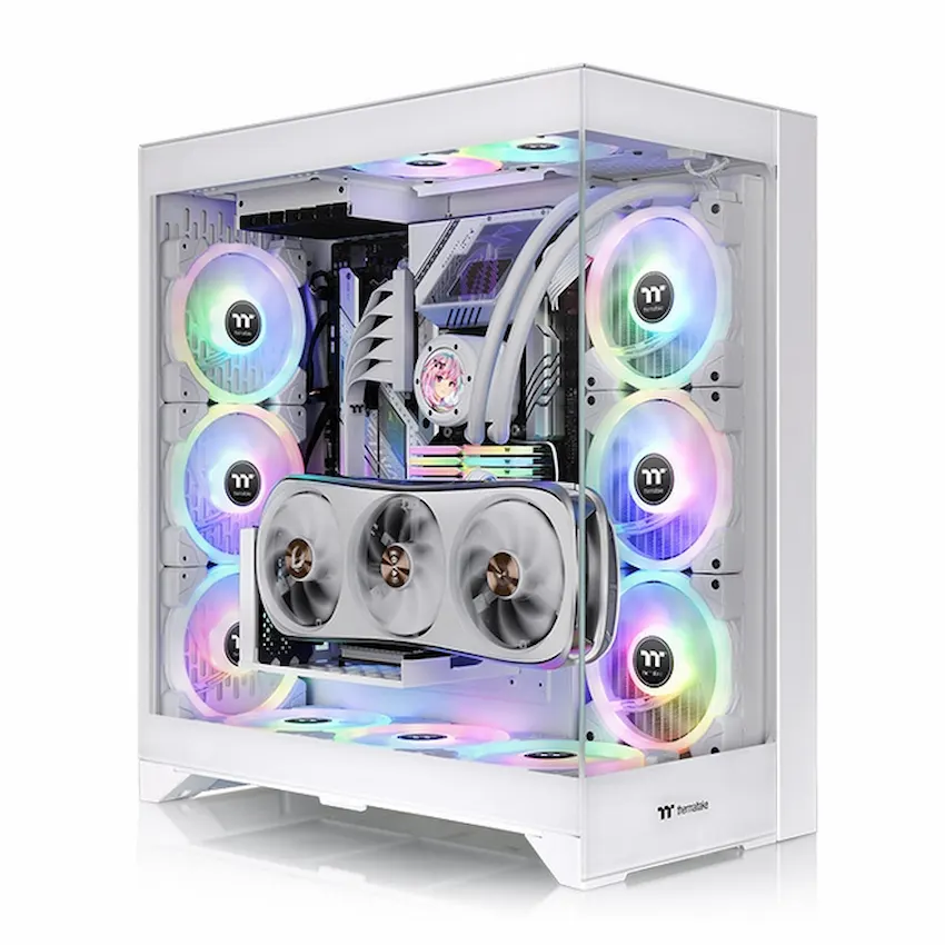 Case Thermaltake CTE E660 MX Snow (ATX/E-ATX, PCIe 4.0 Riser Cable, Kính cường lực, CA-1Y3-00M6WN-01)