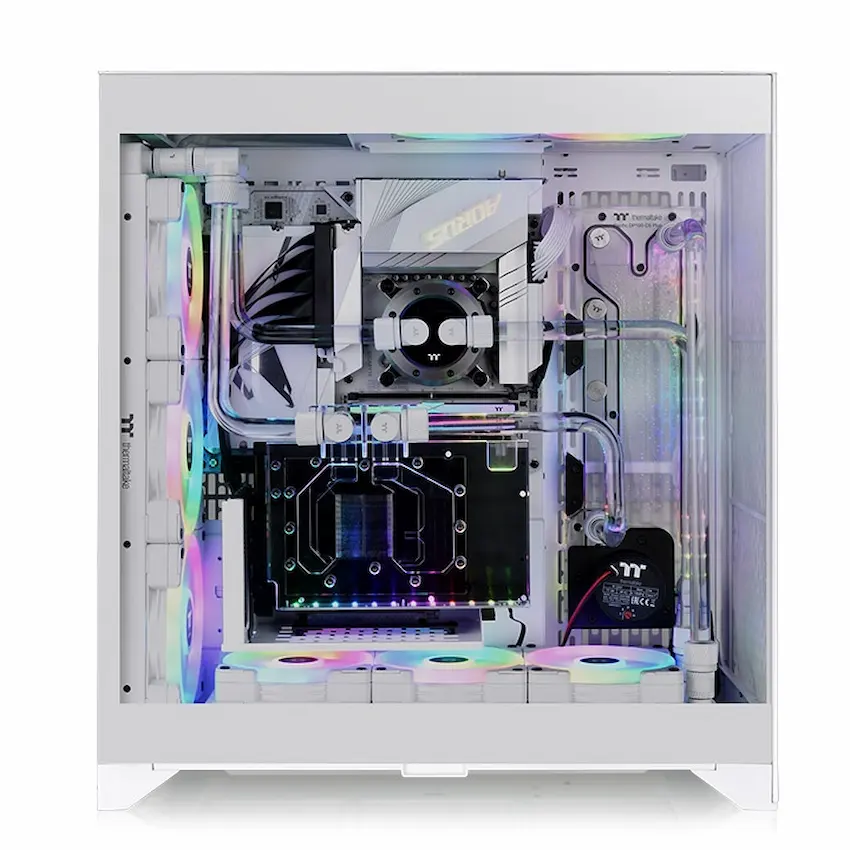 Case Thermaltake CTE E660 MX Snow (ATX/E-ATX, PCIe 4.0 Riser Cable, Kính cường lực, CA-1Y3-00M6WN-01)