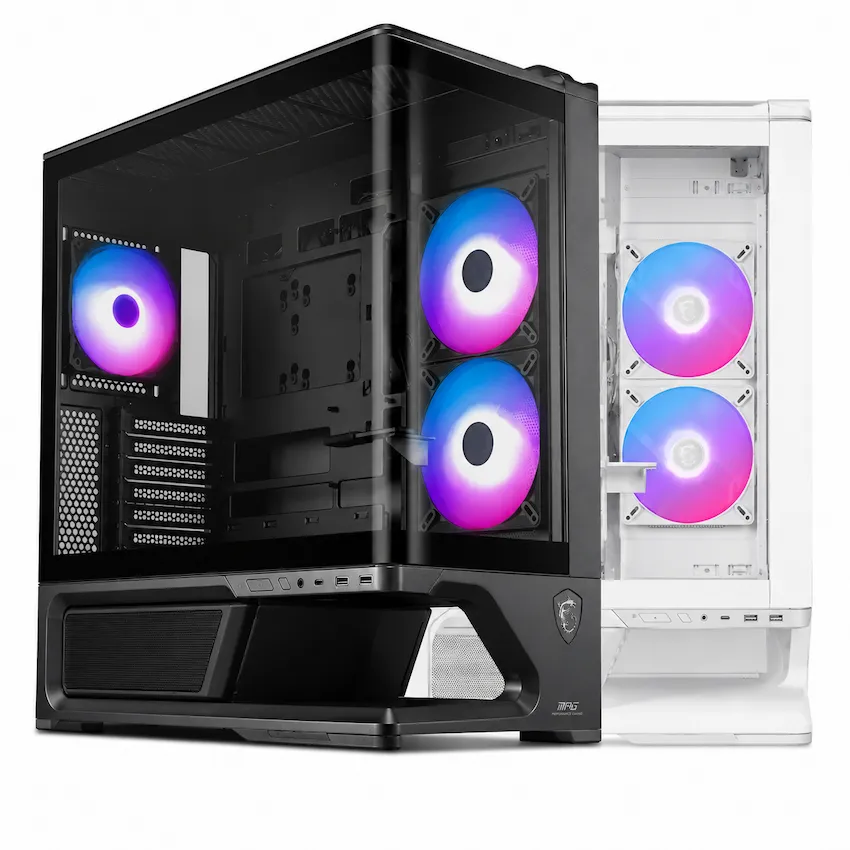 Case MSI MPG VIXTA 300R PZ W White (ATX/M-ATX, USB Type C, 3Fan, Trắng)