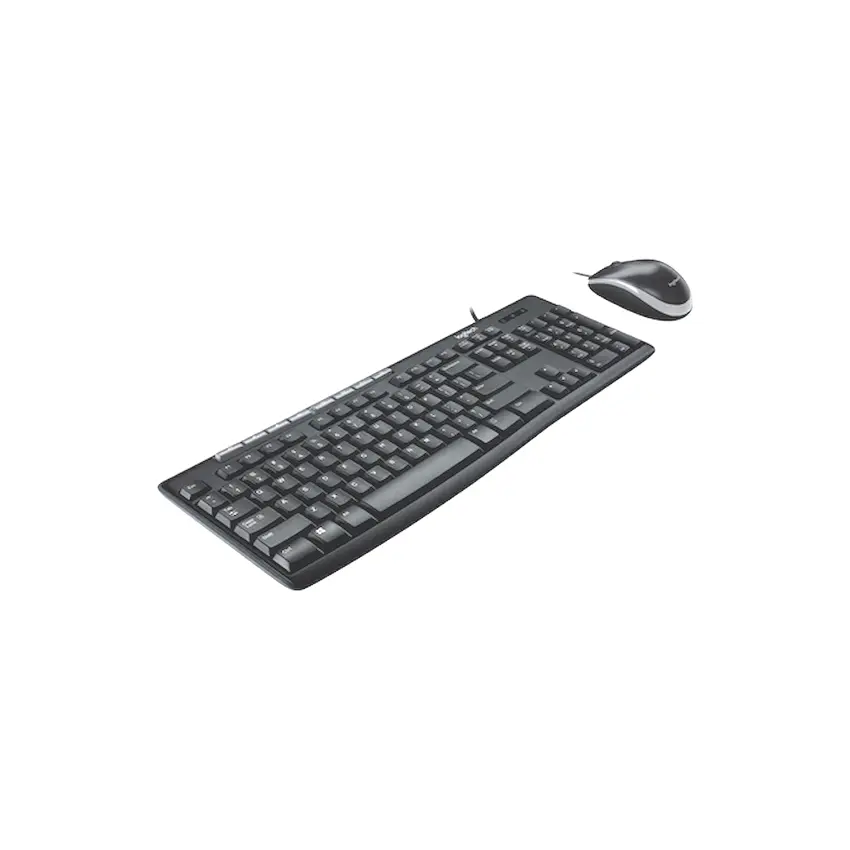 Bộ Phím Chuột Logitech MK200 Wired (Đen, 920-002693)