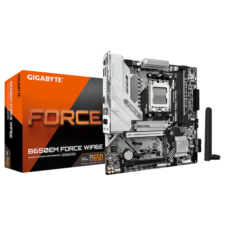 Mainboard Gigabyte B650EM FORCE WIFI6E (M-ATX, Wi-Fi 6E, Bluetooth 5.3, AM5)