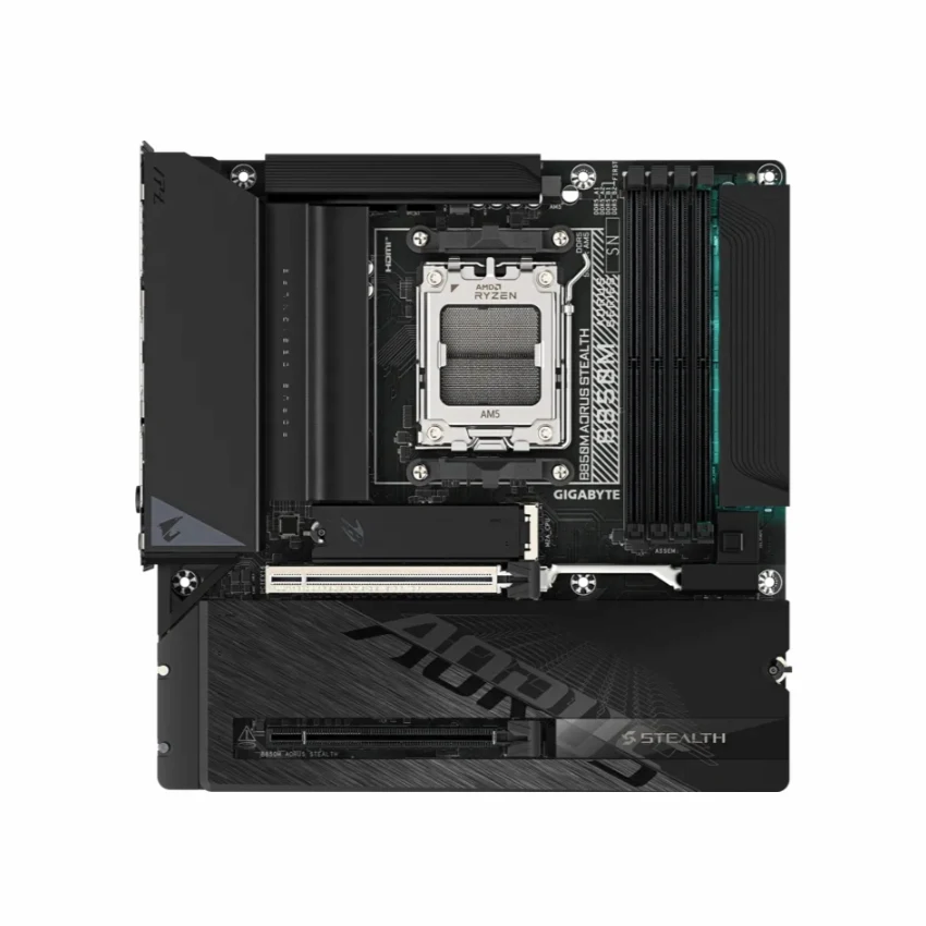 Mainboard Gigabyte B850M AORUS STEALTH (m-ATX, Wi-Fi 7, BT 5.4, Lan 5GbE)