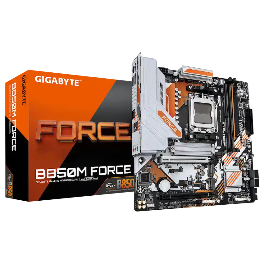 Mainboard Gigabyte B850M FORCE DDR5 (m-ATX, X3D Turbo Mode, AM5, Lan 2.5G)