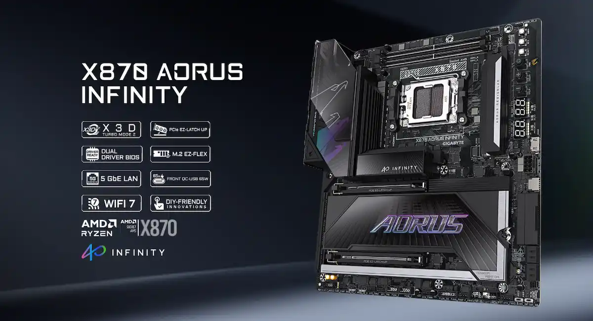 Mainboard Gigabyte X870 AORUS INFINITY DDR5 Mainboard Gigabyte X870 AORUS INFINITY DDR5