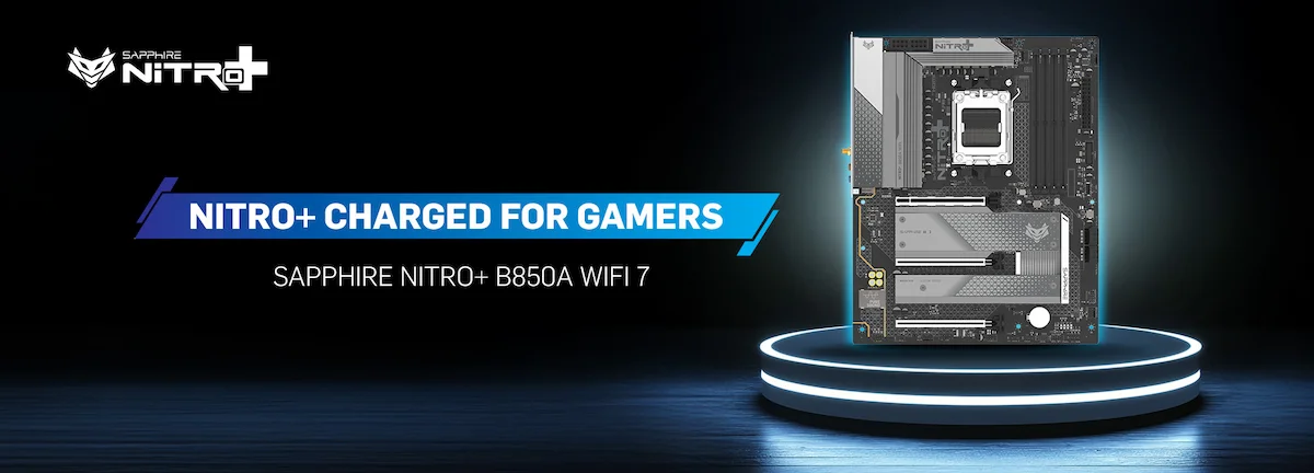 Mainboard Sapphire NITRO+ B850A WIFI 7 - songphuong.vn Mainboard Sapphire NITRO+ B850A WIFI 7