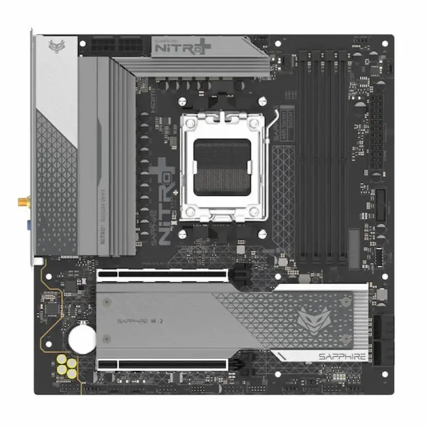 Mainboard Sapphire NITRO+ B850M WIFI ( M-ATX, AM5, WIFI 6, BT5.3)