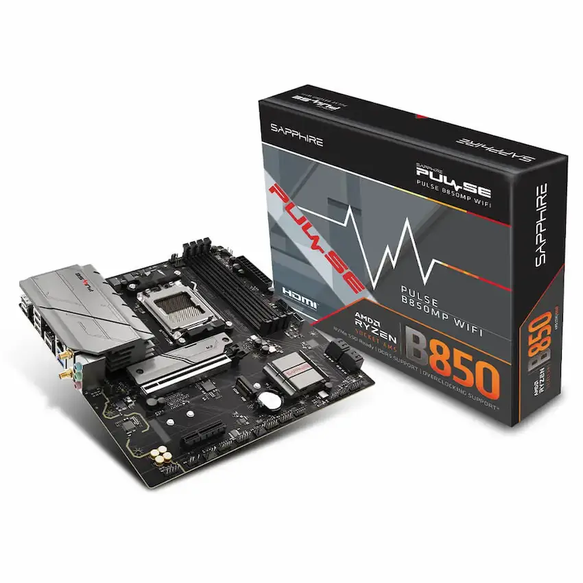 Mainboard Sapphire PULSE B850M WIFI (M-ATX, AM5, Lan 2.5G, WIFI 6, BT 5.3)