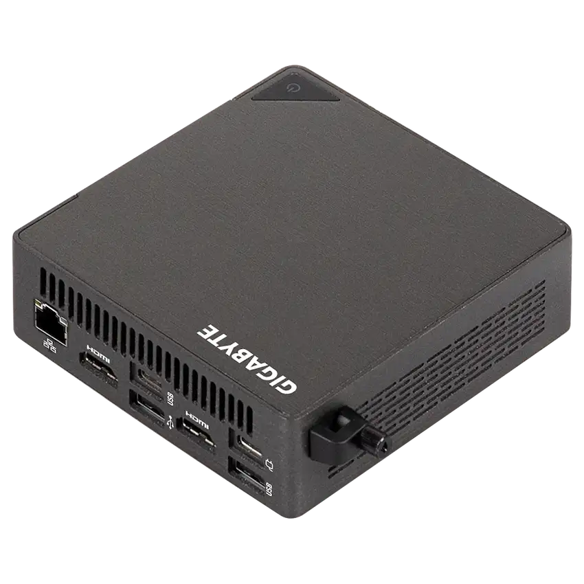 PC Mini Gigabyte BRIX GB-BRU7-255H (Mini-PC Barebone, Ultra 7 255H, Max. 96GB RAM, 2 x M.2 2280, Wi-Fi 7, Intel Arc Graphics)