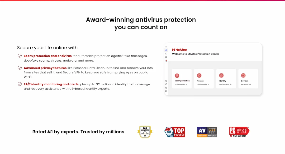 Phần Mềm Diệt Virus McAfee Total Protection Phần Mềm Diệt Virus McAfee Total Protection