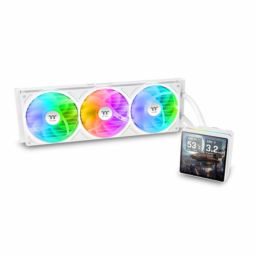 Tản Nhiệt Nước AIO Thermaltake TH360 V3 Ultra Snow (TFT-LCD 3.95″, ARGB)