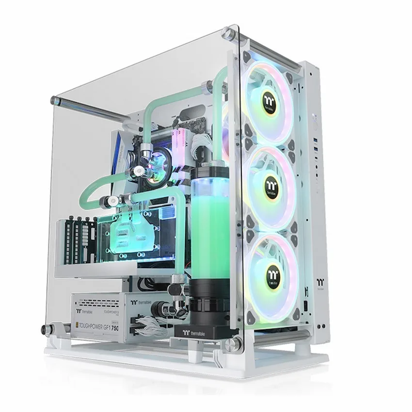 Case Thermaltake Core P3 TG Pro Snow (Mini ITX/Micro ATX/ATX/E-ATX, Kính cường lực, CA-1G4-00M6WN-09)