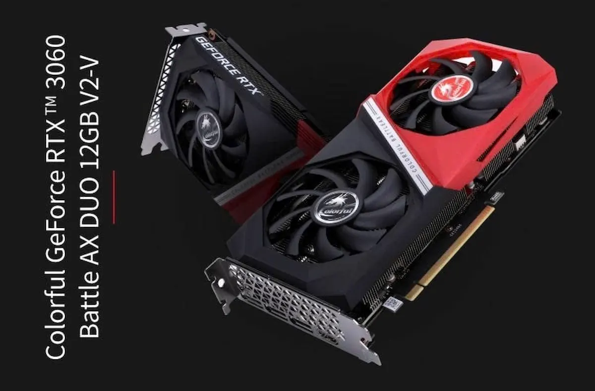 VGA Colorful RTX 3060 Battle AX DUO 12GB -songphuong.vn VGA Colorful RTX 3060 Battle AX DUO 12GB