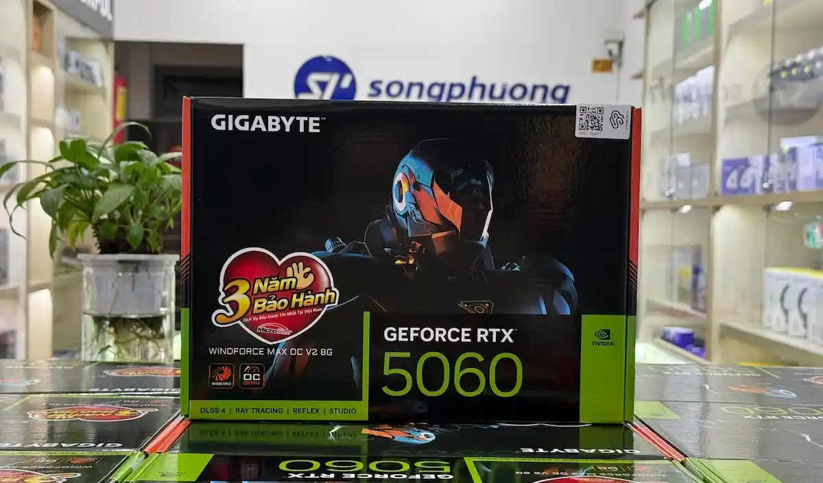 VGA Gigabyte RTX 5060 WINDFORCE MAX OC 8G GDDR7 (GV-N5060WF2MAX OC-8GD) VGA Gigabyte RTX 5060 WINDFORCE MAX OC 8G