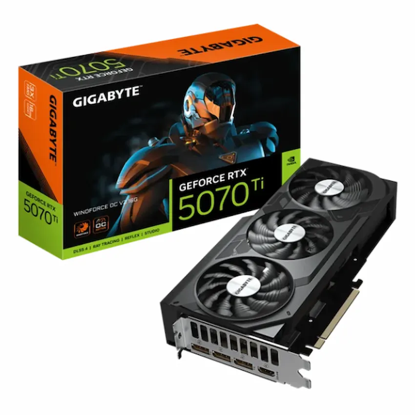 VGA Gigabyte GeForce RTX 5070 Ti WINDFORCE OC V2 16G GDDR7