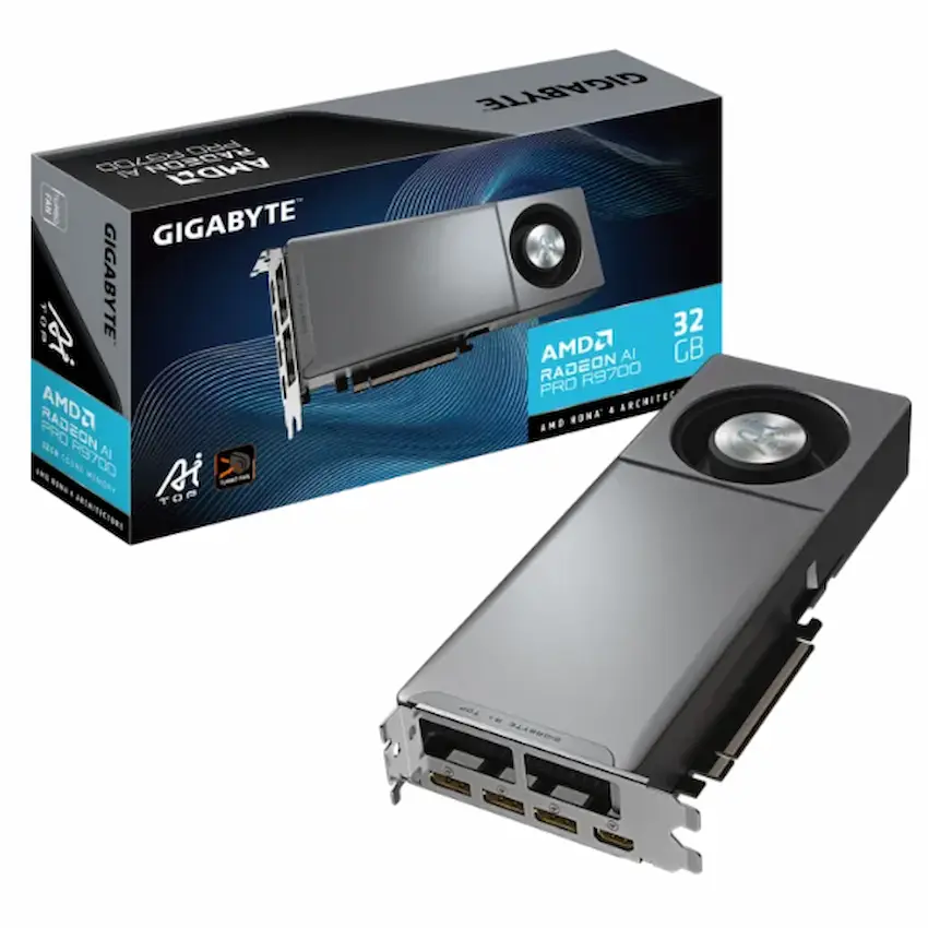 VGA Gigabyte Radeon AI PRO R9700 AI TOP 32G GDDR6 (GV-R9700AI TOP-32GD)