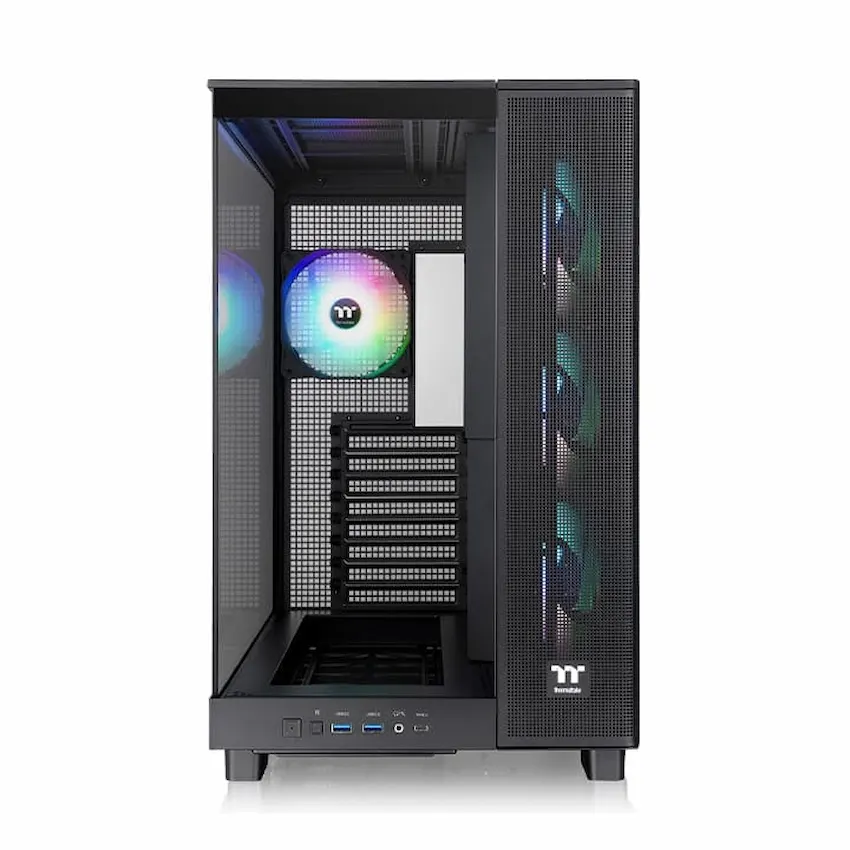 Case Thermaltake View 380 XL ARGB Black (ATX/m-ATX/m-ITX, 4 FAN, USB Type C, Đen)
