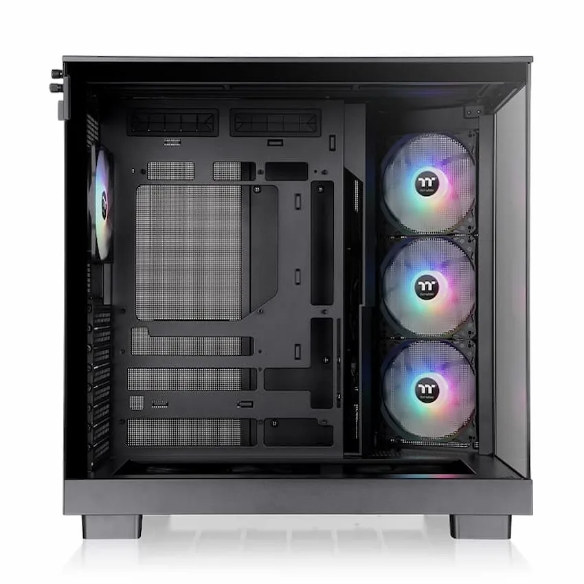 Case Thermaltake View 380 XL ARGB Black (ATX/m-ATX/m-ITX, 4 FAN, USB Type C, Đen)