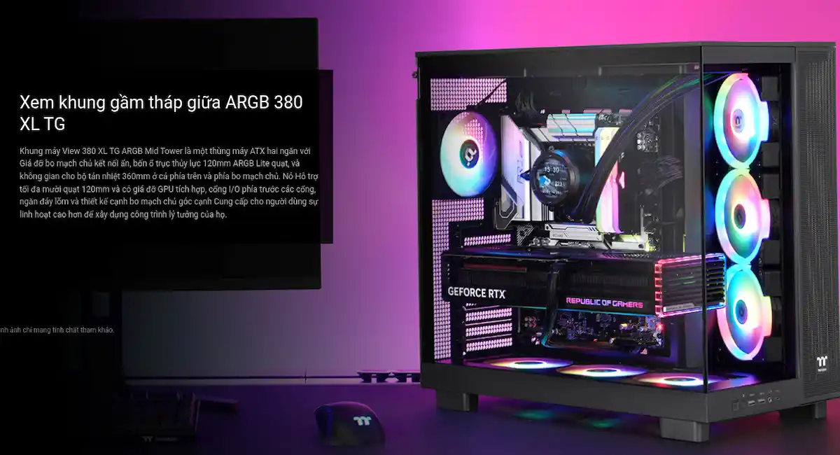 Case Thermaltake View 380 XL ARGB Black Case Thermaltake View 380 XL ARGB Black