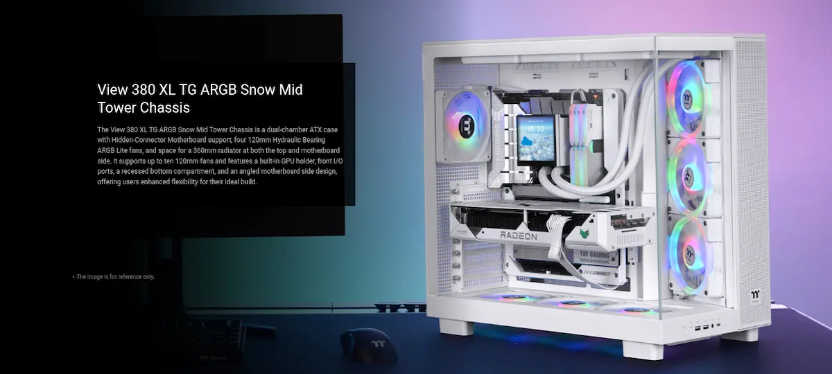 Case Thermaltake View 380 XL ARGB Snow Case Thermaltake View 380 XL ARGB Snow