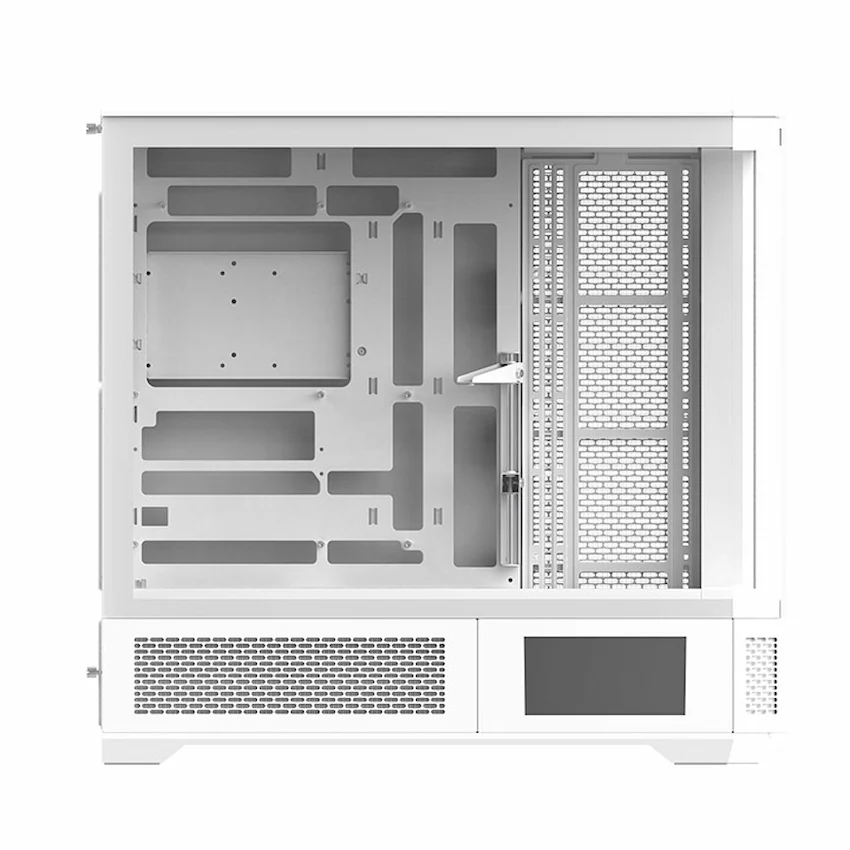 Case Thermaltake View 600 TG Snow (ATX/E-ATX, LCD 6 inch, Kính Cường Lực, Type C, CA-11H-00F6WN-00)