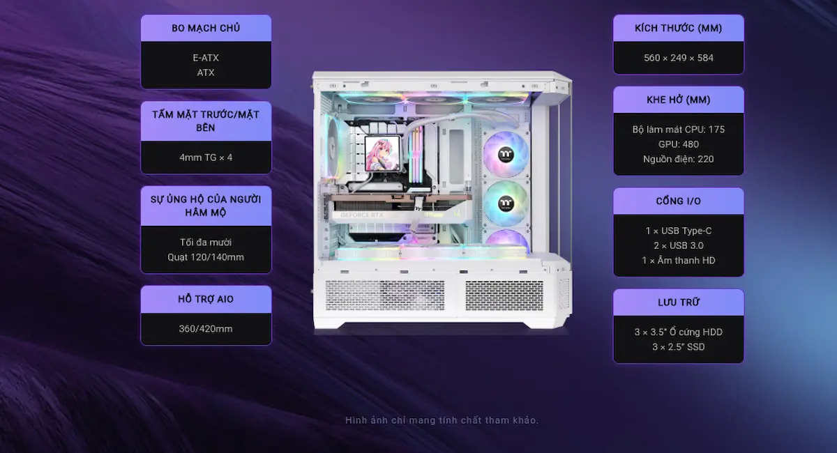Case Thermaltake View 600 TG Snow Case Thermaltake View 600 TG Snow