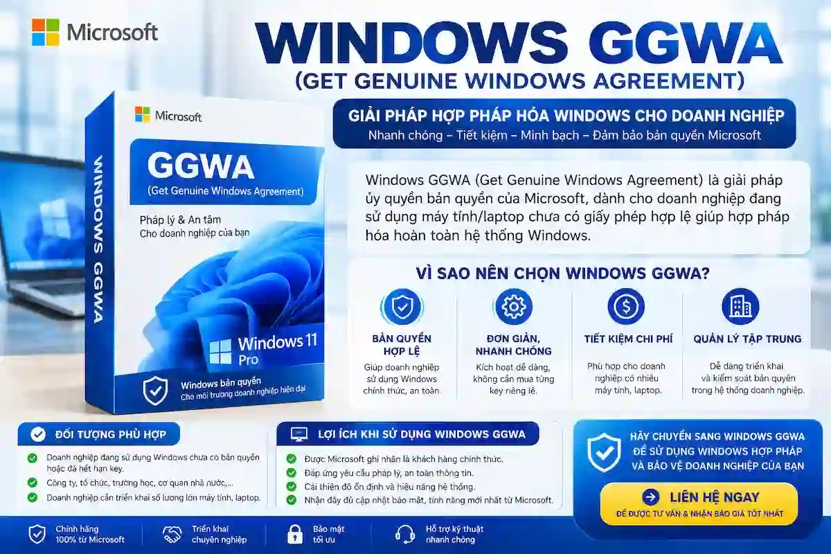 Windows GGWA - Windows bản quyền Windows GGWA - Windows bản quyền