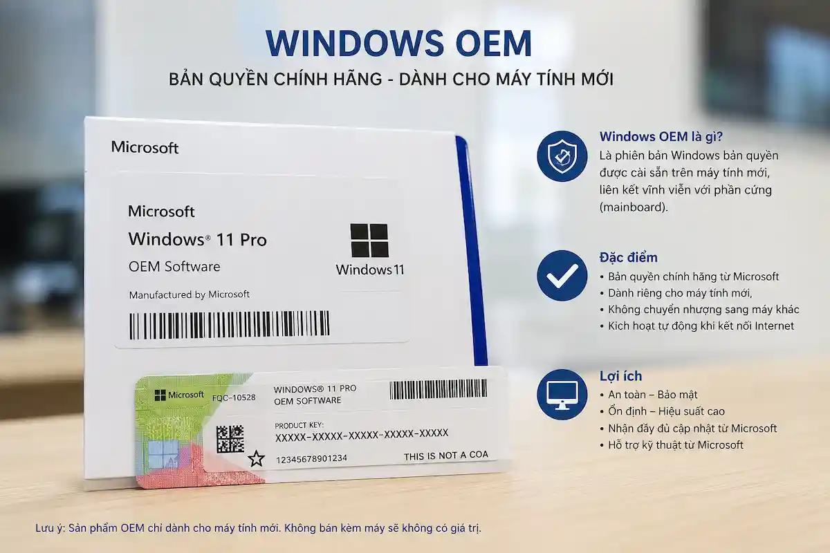 Windows OEM - Windows bản quyền Windows OEM - Windows bản quyền