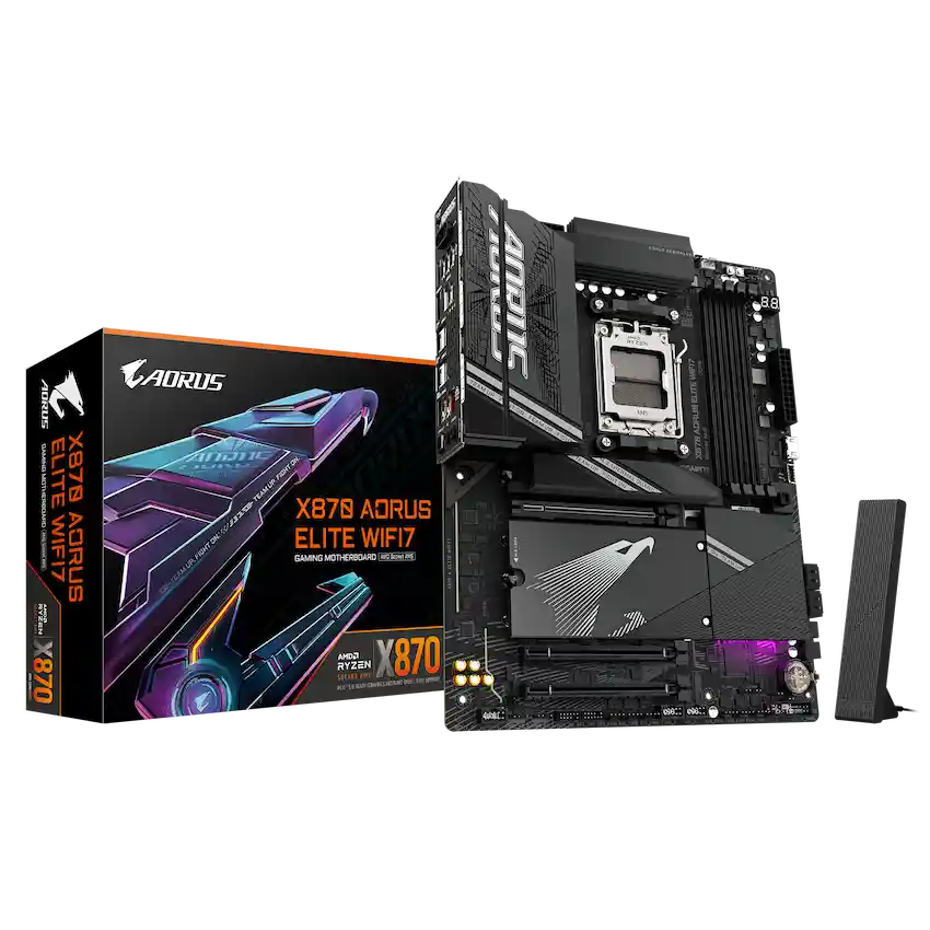 Mainboard Gigabyte X870 AORUS ELITE WIFI7 DDR5 (ATX, Wi-Fi 7, Bluetooth 5.4, LAN 2.5GbE)