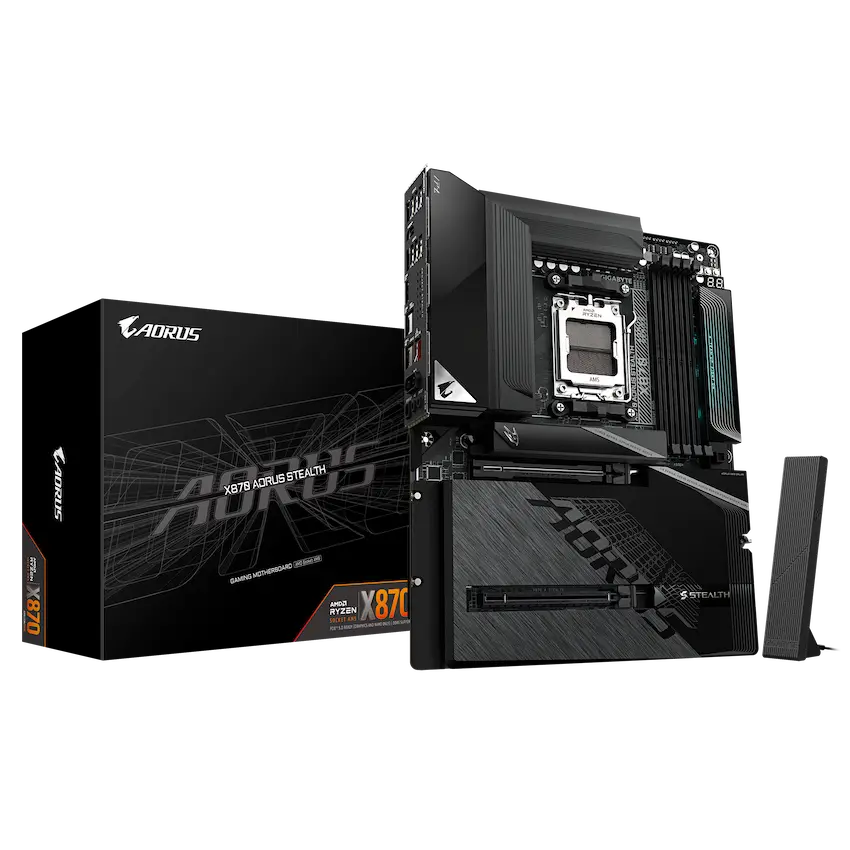 Mainboard Gigabyte X870 AORUS STEALTH DDR5 (ATX, Wi-Fi 7, Bluetooth 5.4)