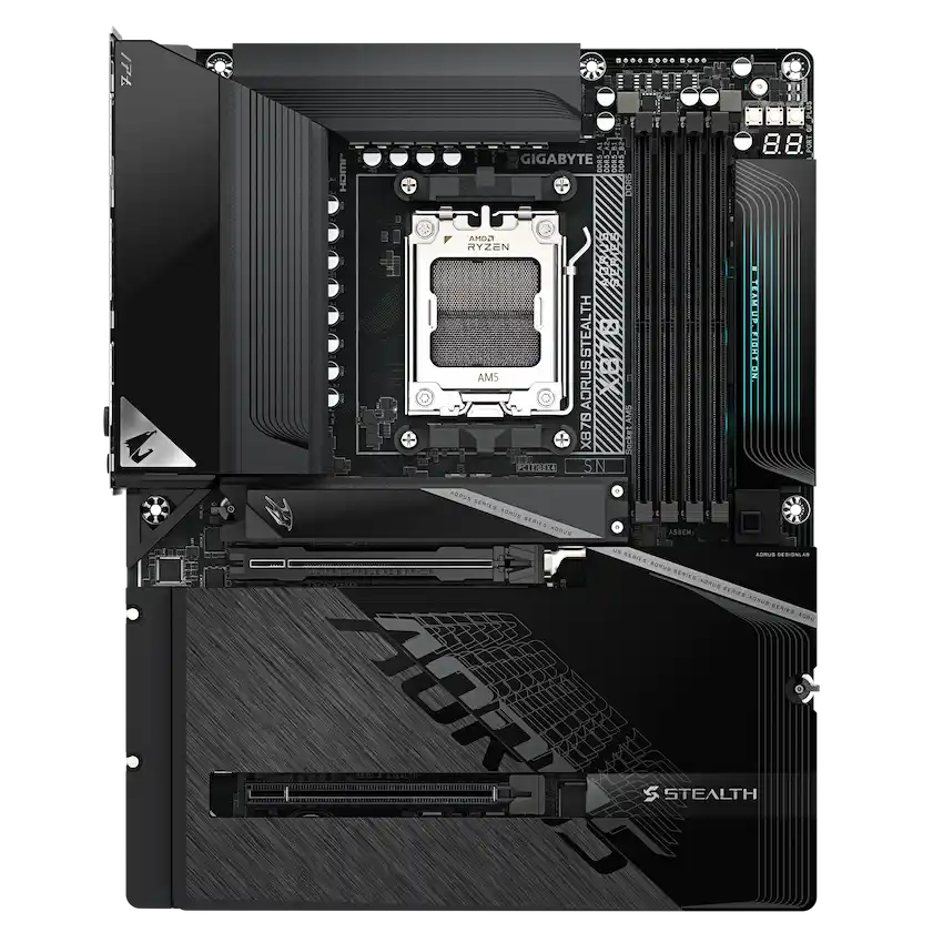 Mainboard Gigabyte X870 AORUS STEALTH DDR5 (ATX, Wi-Fi 7, Bluetooth 5.4)