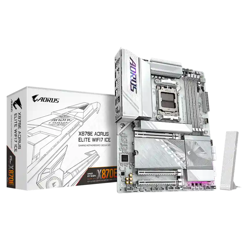 Mainboard Gigabyte X870E AORUS ELITE WiFi7 ICE DDR5 (ATX, WiFi7, BT 5.4, LAN 2.5GbE, AM5)