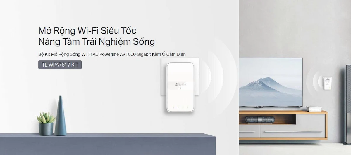 Bộ Mở Rộng Sóng WiFi TP-Link TL-WPA7617 KIT