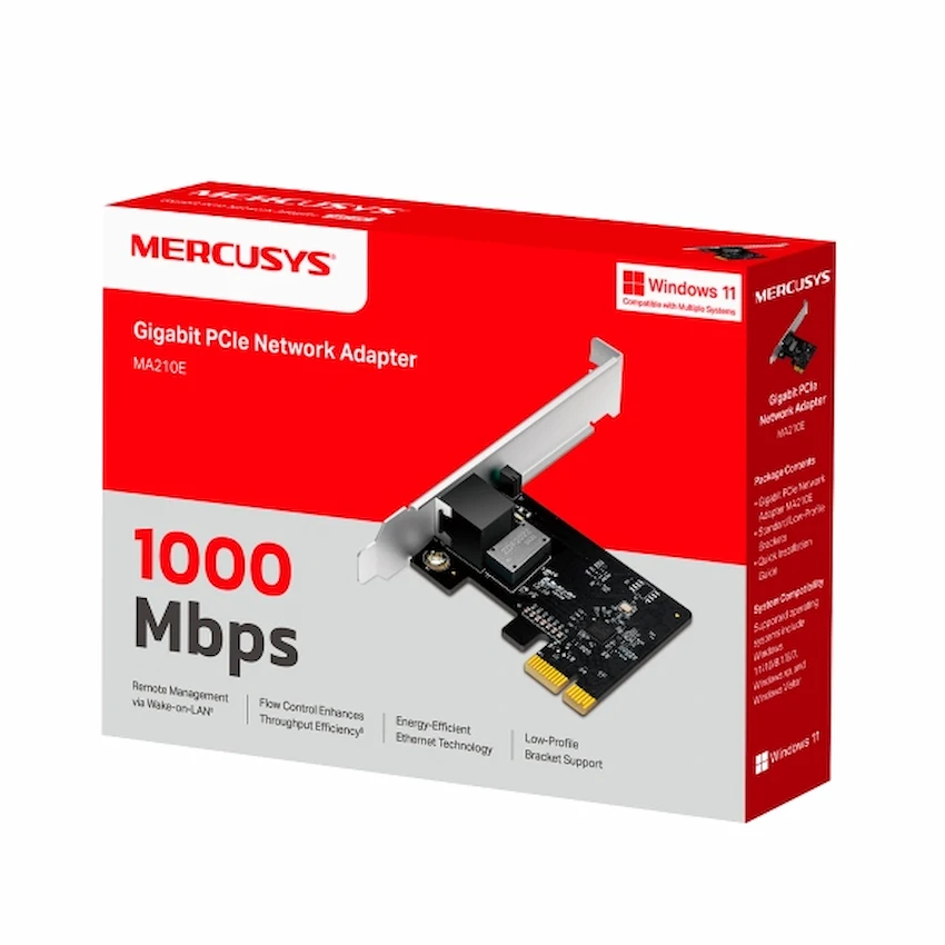 Card mạng wifi Mercusys MA210E (Gigabit PCle)
