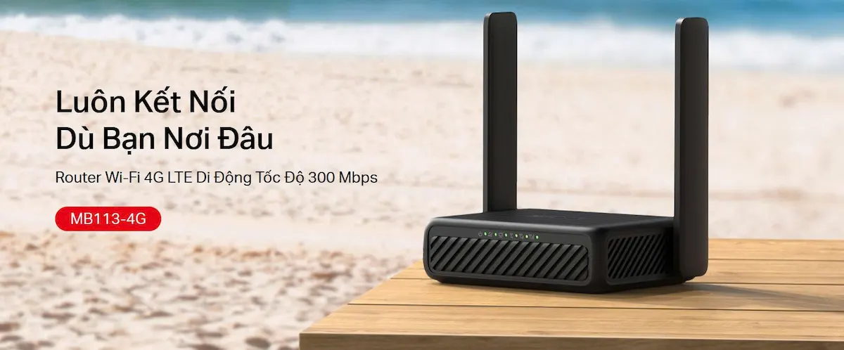 Router WiFi 4G LTE Mercusys MB113-4G