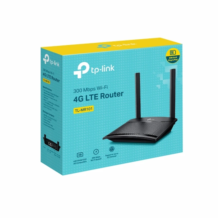Router WiFi 4G LTE TP-Link TL-MR101 (Chuẩn N 300 Mbps)