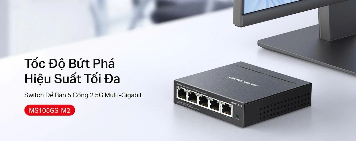 Switch Mercusys MS105GS-M2 -songphuong.vn Switch Mercusys MS105GS-M2