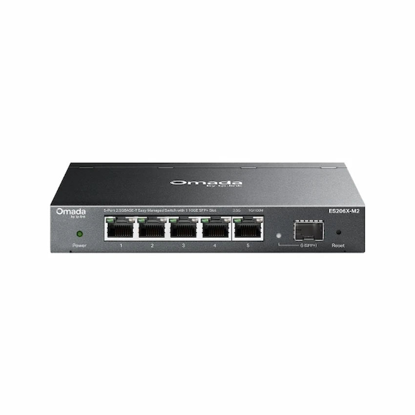 Switch TP-Link Omada ES206X-M2 (5 Cổng RJ45 2.5 Gbps, 1 Khe Cắm SFP+ 10 Gbps)