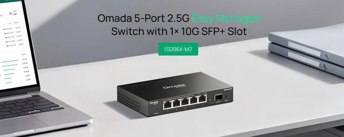 Switch TP-Link Omada ES206X-M2 (5 Cổng RJ45 2.5 Gbps) Switch TP-Link Omada ES206X-M2